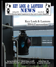 Key, Lock & Lantern News Cover - Adirondack Scenic Railroad Train